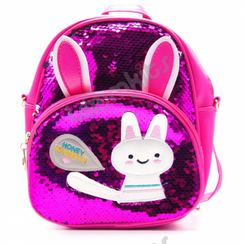 Рюкзак с пайетками "Honey Rabbits" розовый