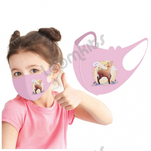 Защитная маска для лица детская "Девочка" фото 4