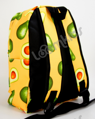 Рюкзак для девочки школьный Авокадо, размер M, желтый фото 5