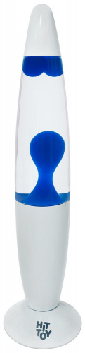 Лава-лампа 41 см Белый, Прозрачный/Синий