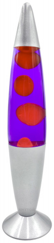 Лава-Лампа 34 см Серебро, Фиолетовый/Желтый фото 4