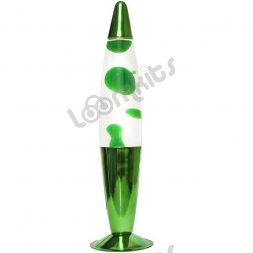 Лава-лампа, 35 см Color, Прозрачная/Зеленая