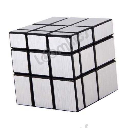 Зеркальный Кубик 3x3x3 непропорциональный (серебряный)