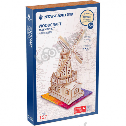 Конструктор деревянный - Голландская ветряная мельница фото 2