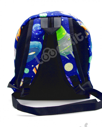 Рюкзак дошкольный "Ufo-шки", размер S, синий фото 4