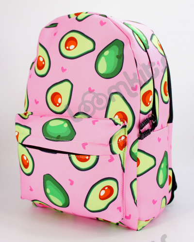 Рюкзак для девочки школьный Авокадо, размер L, розовый фото 3