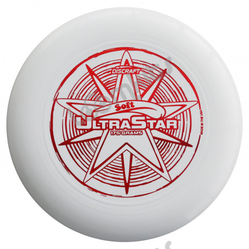 Диск Фрисби Discraft Ultra-Star мягкий белый (175 гр.) фото 2