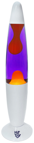 Лава-лампа 34 см Белый, Фиолетовый/Оранжевый