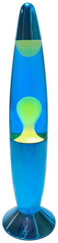 Лава-лампа 41 см Хром, Синий/Белый фото 2