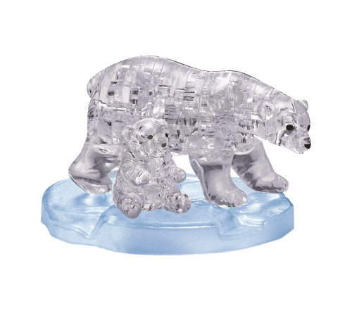 3D Головоломка Crystal Puzzle Два белых медведя фото 4