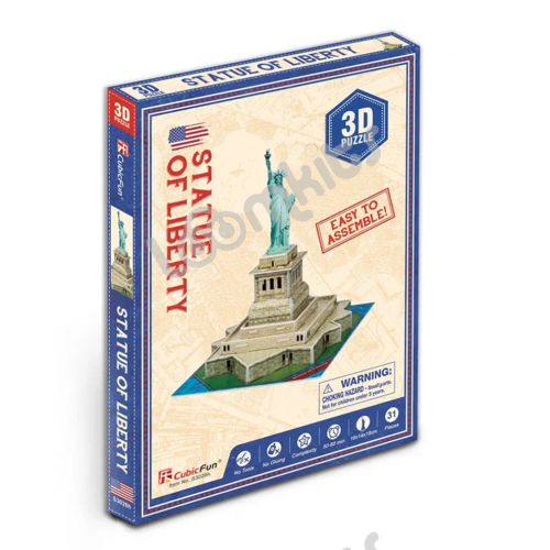 3D пазл Cubic Fun Мини-серия Статуя Свободы, 31 деталь