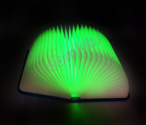 Книга-светильник Book Lamp с USB-кабелем, голубая фото 4