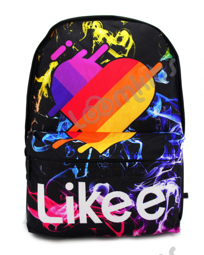 Рюкзак школьный для девочки Likee (Лайки) USB, 20300, черный фото 2