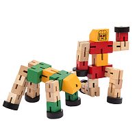 Игрушка из дерева - Робот - трансформер