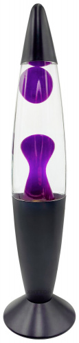 Лава-лампа, 35 см Black, Прозрачная/Фиолетовая фото 3