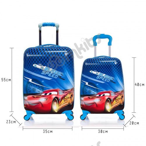 Большой детский чемодан на колесиках "Молния Маквин - Скорость" фото 3