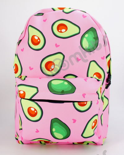 Рюкзак для девочки школьный Авокадо, размер L, розовый фото 2