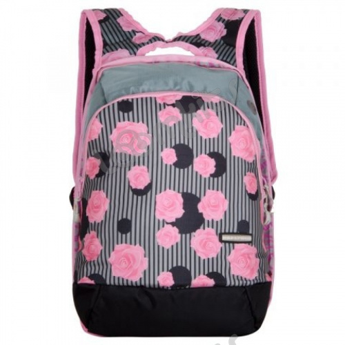 Школьный рюкзак Across ACR19-GL3 Цветочки (полосы)