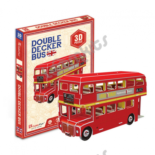 3D-пазл CubicFun Двухэтажный Автобус фото 4