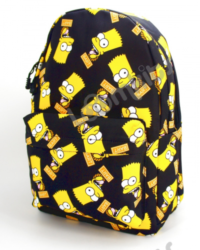 Рюкзак для подростков "Барт Симпсон", размер L, черный фото 5