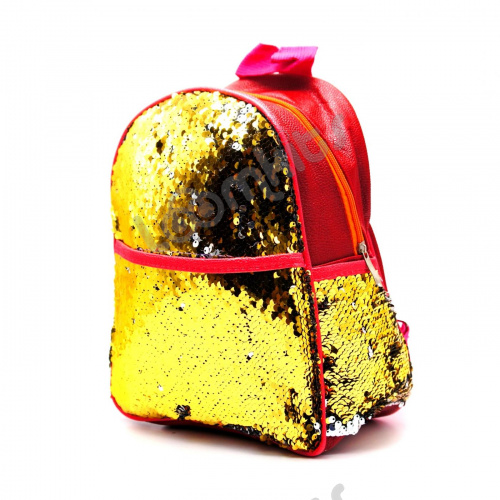 Рюкзак с пайетками меняющий цвет золотой