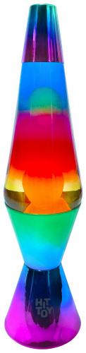 Лава-лампа 36 см Хром Ромб, Радужный фото 3