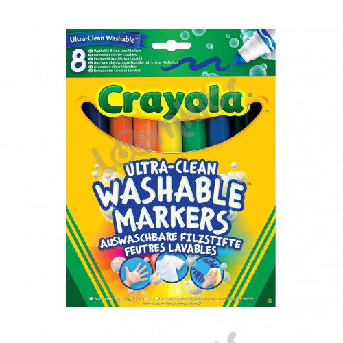 Смываемые фломастеры Crayola Супер чисто с толстым наконечником, 8 шт. фото 2