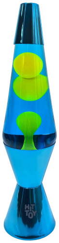 Лава-лампа 36 см Голубой ромб, Синий/Желтый фото 3