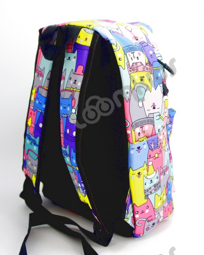 Рюкзак для девочки школьный "Зимние котики", размер M фото 5