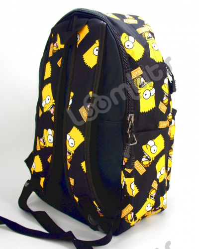 Рюкзак для подростков "Барт Симпсон", размер L, черный фото 3