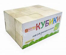 Деревянная развивающая игра Пелси кубики «Неокрашенные» (24 шт)