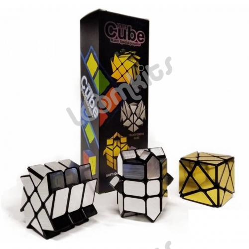 Набор зеркальных головоломок Cube (в коробке 3 шт) фото 2