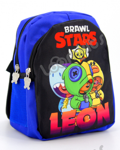 Рюкзак дошкольный Brawl Stars (Бравл Старс), подростковый для мальчика и девочки, голубой, размер S фото 3