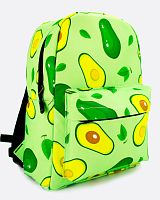 Рюкзак для девочки школьный Авокадо, размер M, зеленый