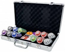 Покерный набор "Premium Poker" Royal Flush, 300 фишек, 11,5 г, с номиналом в чемодане