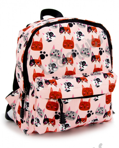 Рюкзак детский для девочки "Рыжие коты", размер S