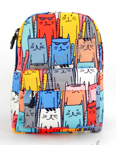 Рюкзак для девочки школьный "Странные Котики", размер M фото 2