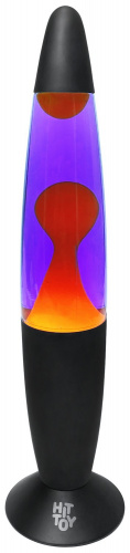 Лава-лампа 34 см Черный, Фиолетовый/Оранжевый