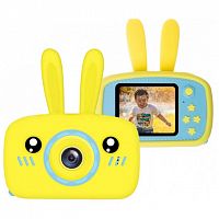 Детский цифровой фотоаппарат Зайка (желтый)