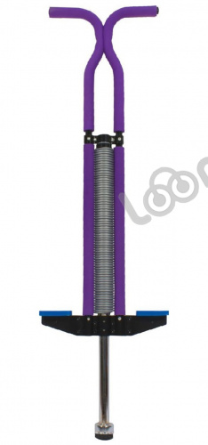 Тренажер Кузнечик (Pogo stick) фиолетовый до 50 кг фото 6