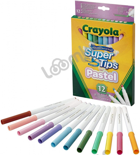 12 смываемых фломастеров пастельных цветов Super Tips фото 2