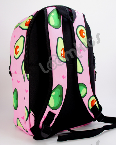 Рюкзак для девочки школьный Авокадо, размер L, розовый фото 5