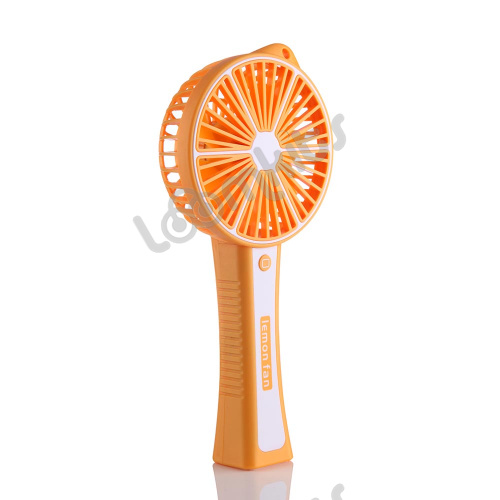 Ручной вентилятор Цитрус с портативной зарядкой, оранжевый фото 2