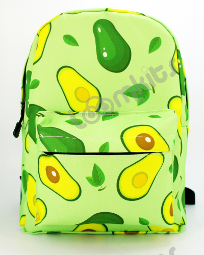 Рюкзак для девочки школьный Авокадо, размер M, зеленый фото 2
