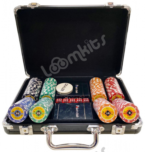Покерный набор Crown, 200 фишек (14,5 г) в чемодане фото 2