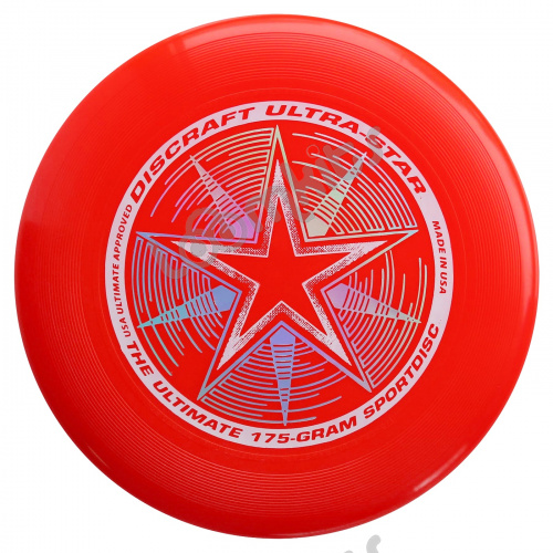 Диск Фрисби Discraft Ultra-Star ярко-красный (175 гр.) фото 2