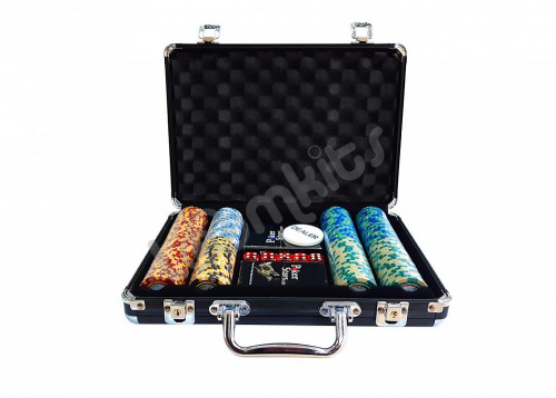 Покерный набор Monte Carlo, 200 фишек (14,5 г) в чемодане фото 2