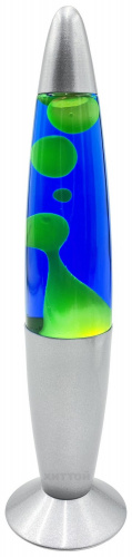 Лава-Лампа 41 см Серебро, Синий/Желтый фото 6