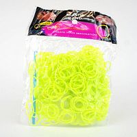 Резинки для плетения двухцветные Желтые 600 шт