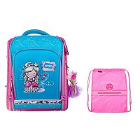 Школьный рюкзак Across ACR19-HK Принцесса (синий)